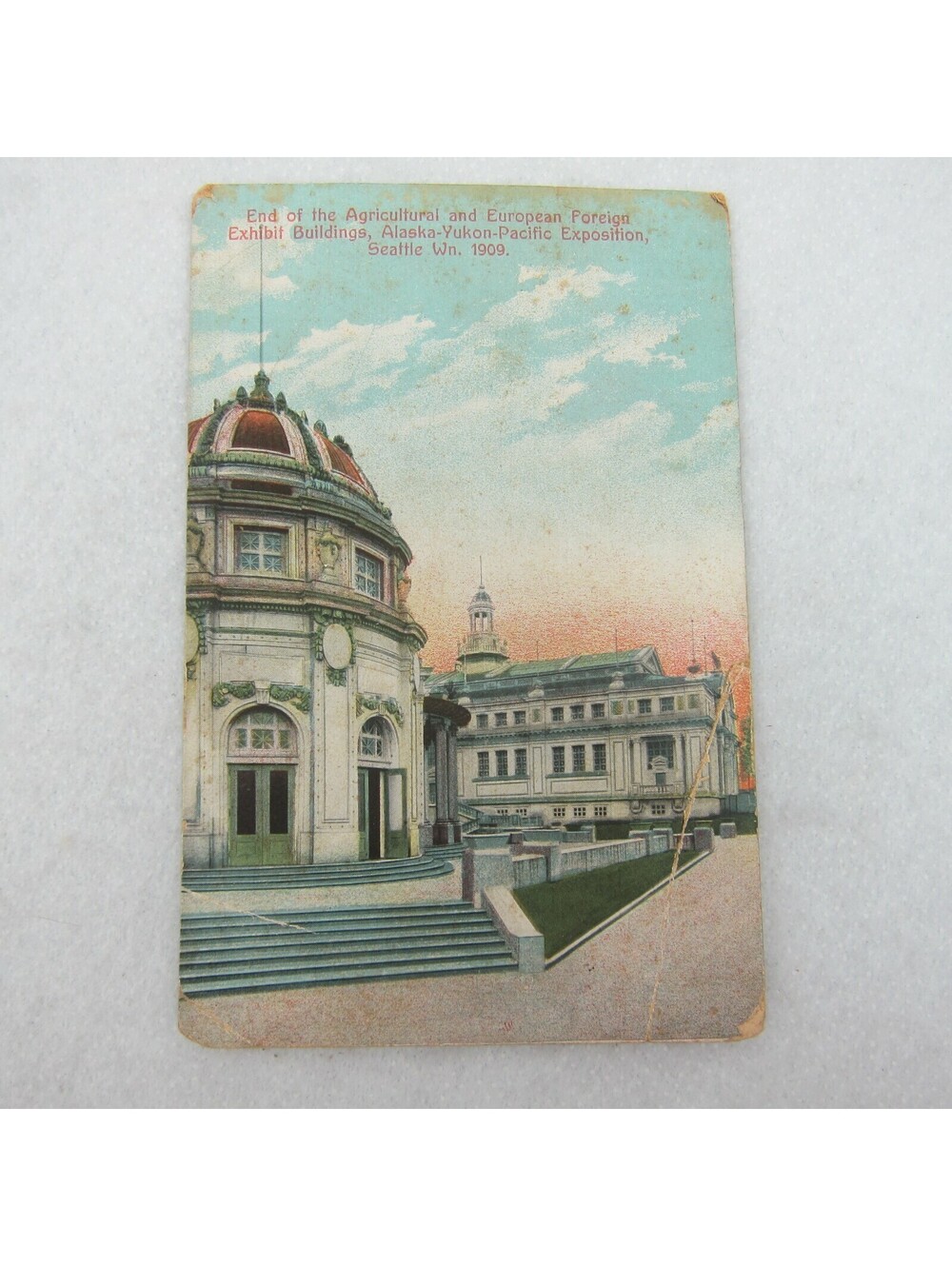 1909 Seattle Worlds Fair Postcard Agricultural Europe Foreign Buildings UNPOSTED